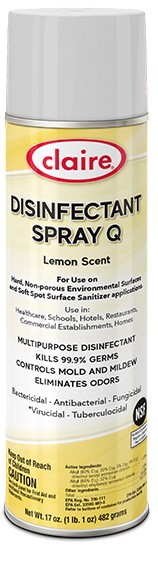 Claire® Disinfectant Spray For Health Care Use - Cleaning Chemicals